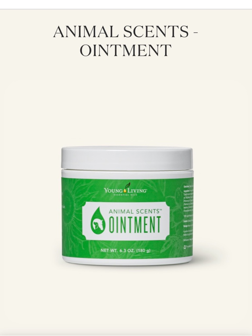 NWT and sealed Young Living Animal Scents Ointment
